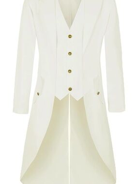 Ivory Tailcoat with Gold Buttons